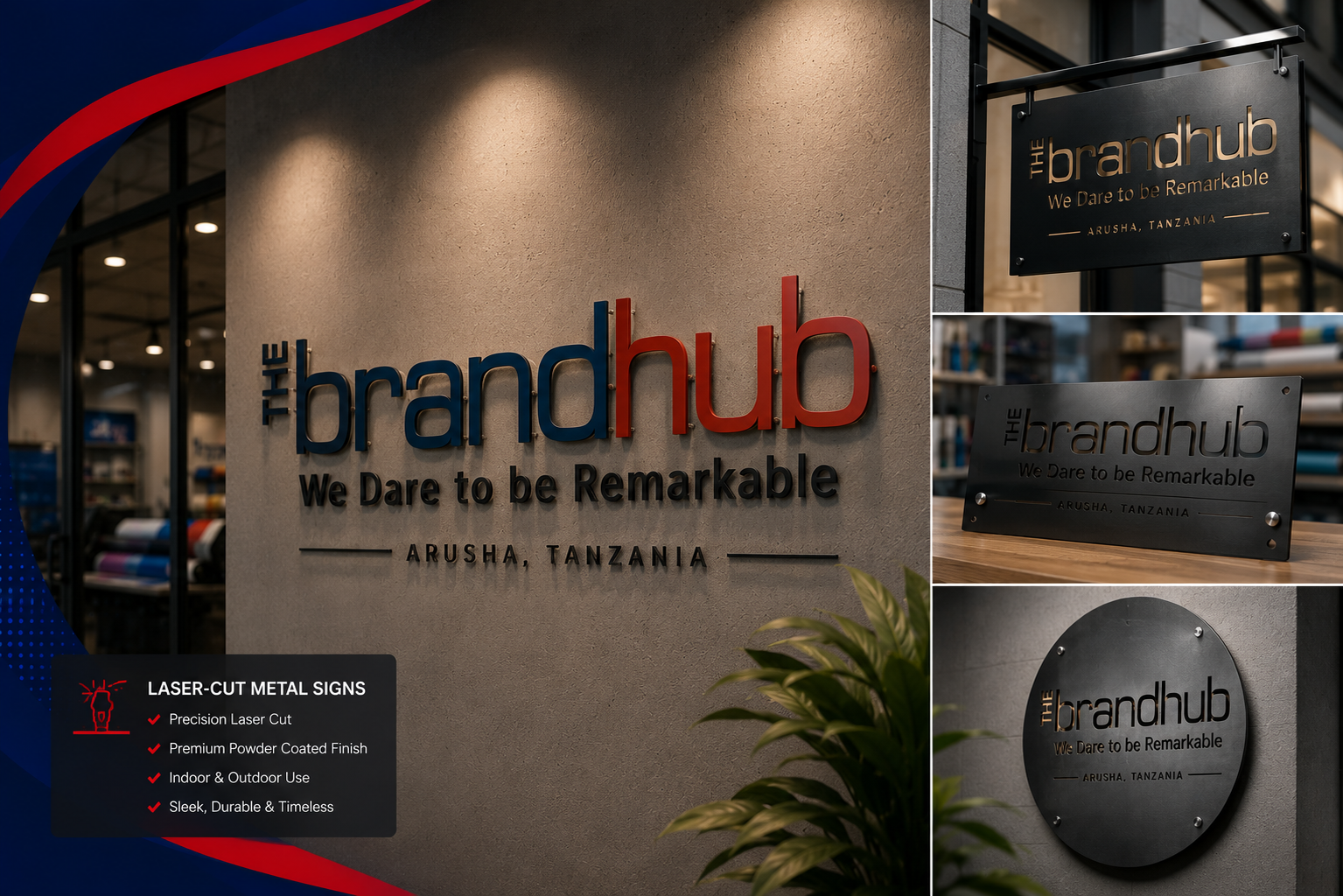 3D signage project Arusha